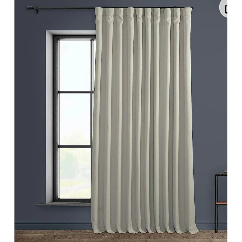 Faux Linen single curtain 36x96 INDIGO LOFT